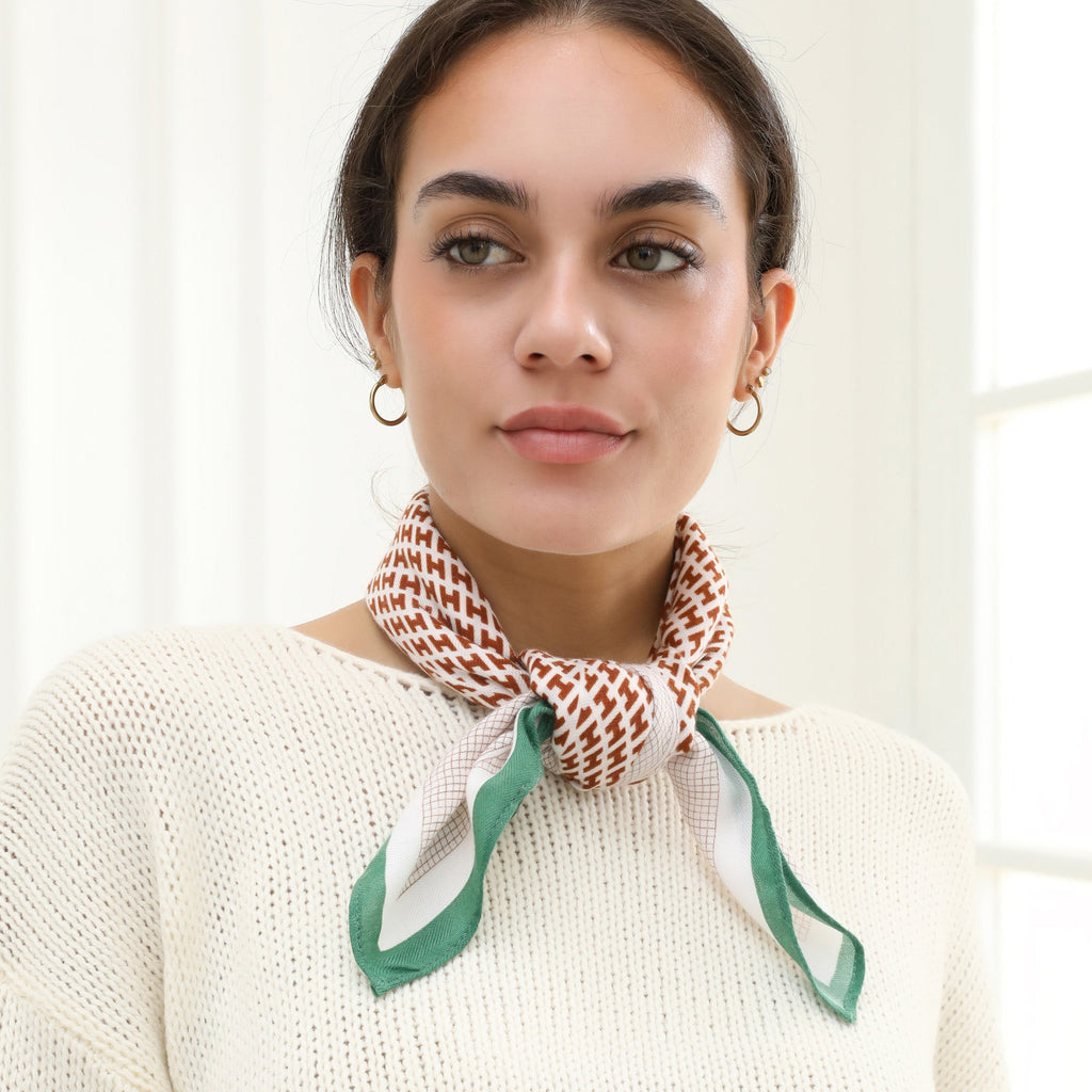 The Clara - Faux Silk Neck Bandana Scarf